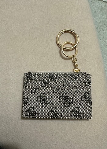 Guess Kadın Gri Fermuarlı Cüzdan Anahtarlık - Görsel 2