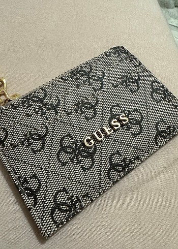 Guess Kadın Gri Fermuarlı Cüzdan Anahtarlık - Görsel 3