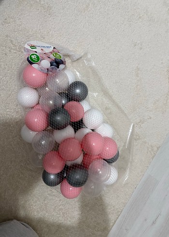50'li Pembe, Gri ve Beyaz Oyun Topu Seti - Görsel 3