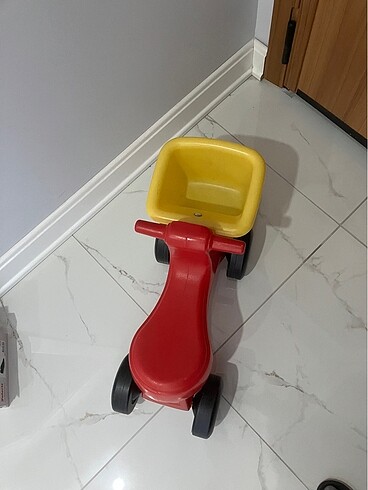 Pedalsız Bebek Bisikleti sarı kırmızı renkli - Görsel 5