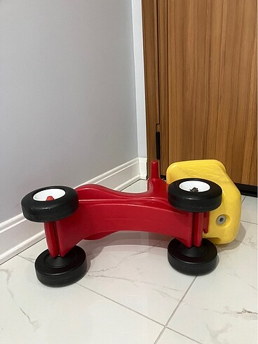 Pedalsız Bebek Bisikleti sarı kırmızı renkli - Görsel 7