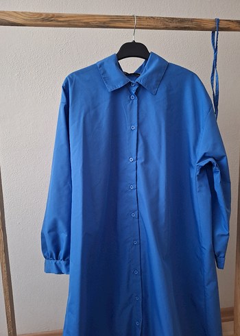 Mavi Uzun Kollu Düğmeli(İpi vardır) - Görsel 2
