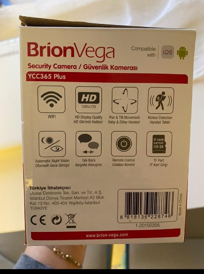 Beyaz Bebek Kamerası ve Monitörü - Görsel 2