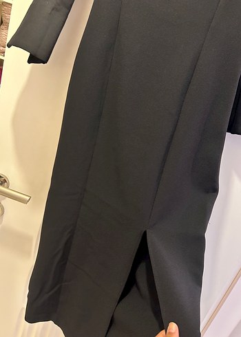 Siyah Uzun Kollu V Yaka , sırtı U yaka - Görsel 3