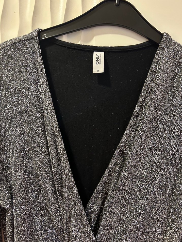 Gri Drapeli Uzun Kollu Abiye Elbise - Görsel 2