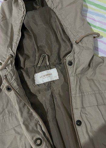 Bej Kapüşonlu Düğmeli Kadın Ceket - Görsel 2