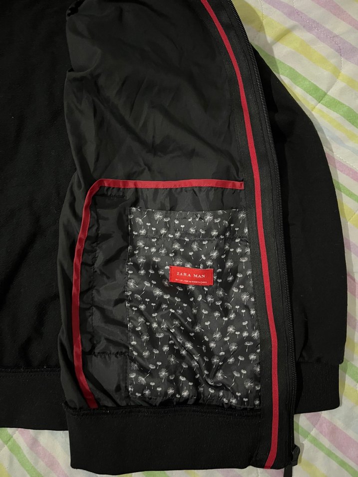 Siyah Kapüşonlu Fermuarlı Erkek Ceket - Görsel 2