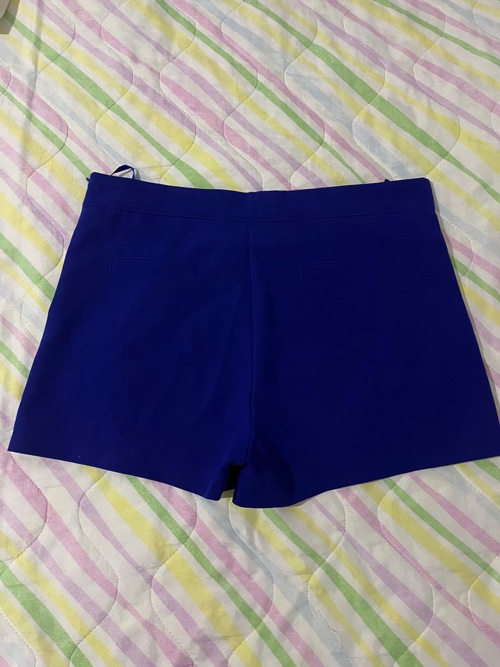 Mavi Pilili Kadın Mini Şort - Görsel 2