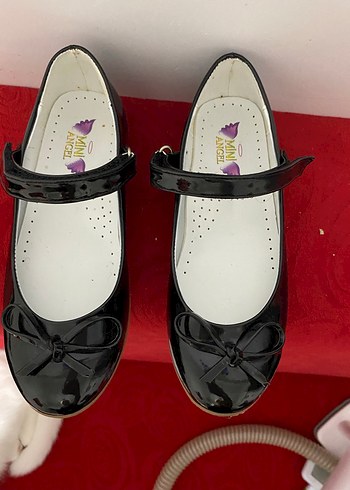 Rugan kız Çocuk Siyah Fiyonklu Babet Ayakkabı - Görsel 2