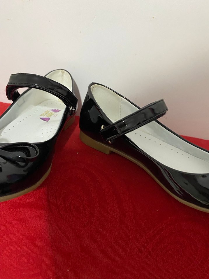 Rugan kız Çocuk Siyah Fiyonklu Babet Ayakkabı - Görsel 3