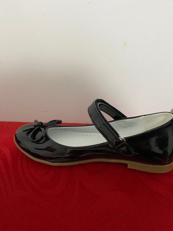 Rugan kız Çocuk Siyah Fiyonklu Babet Ayakkabı - Görsel 4