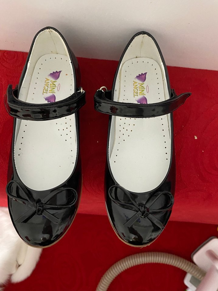 Rugan kız Çocuk Siyah Fiyonklu Babet Ayakkabı - Görsel 2