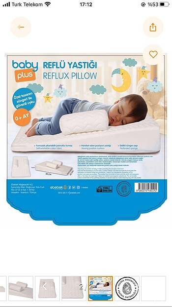 Baby Plus Reflü Yatağı