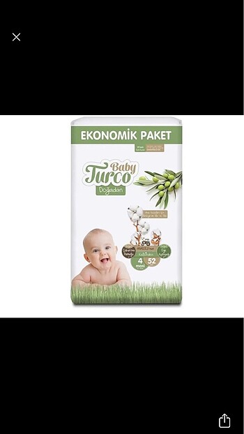 Baby Turco bebek bezi 4 numara