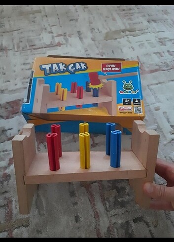 Tak çak ahşap oyuncak 