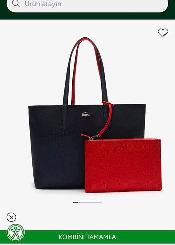 Lacoste Klasik Deri Kadın Çanta Seti - Görsel 2