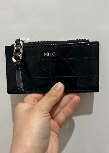 Mango Siyah Deri Cüzdan - Görsel 5