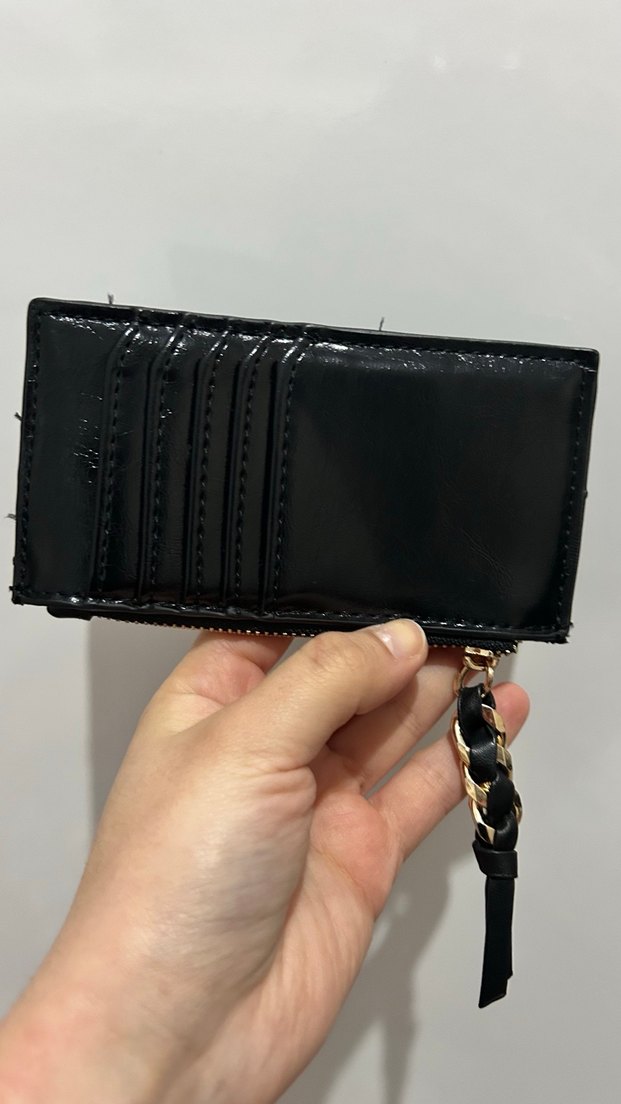 Mango Siyah Deri Cüzdan - Görsel 2