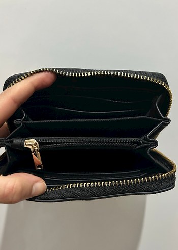Mango Siyah Deri Cüzdan - Görsel 3