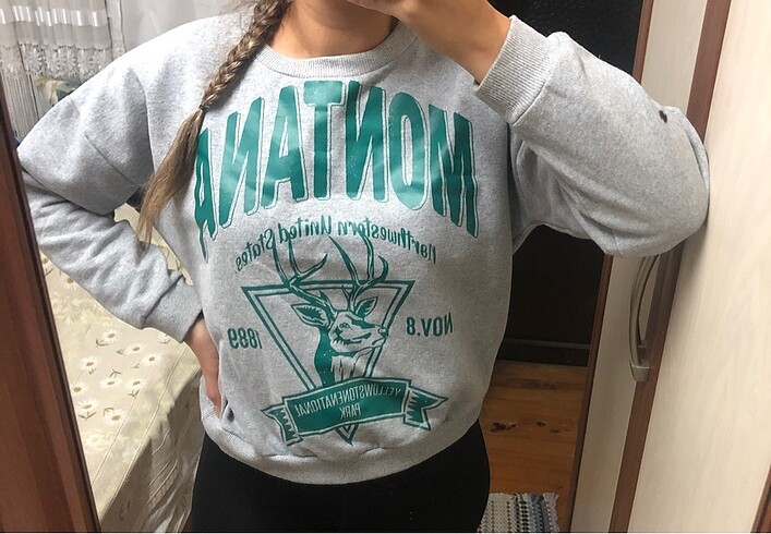 Baskılı sweatshirt