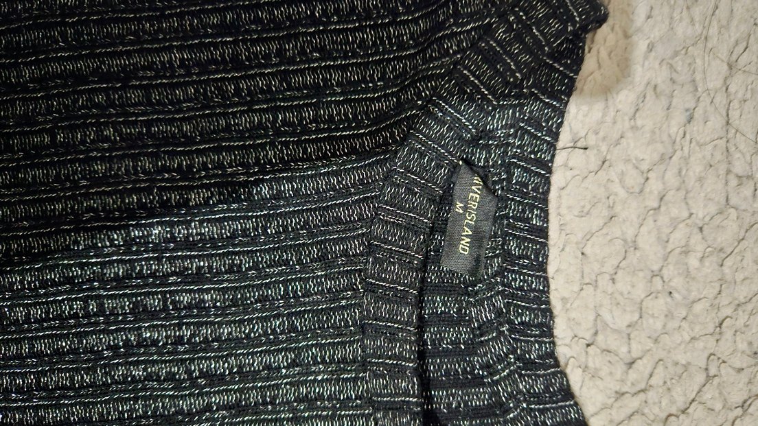 Gri Örgü Boğazlı Kadın Kazak - Görsel 2