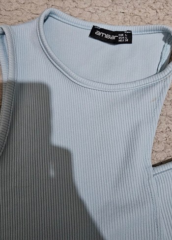 Mavi Kadın Mini Atlet - Görsel 2