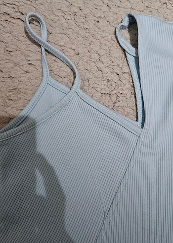 Mavi Kadın Mini Atlet - Görsel 4