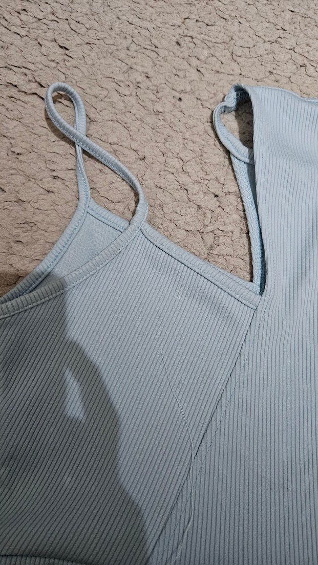 Mavi Kadın Mini Atlet - Görsel 4