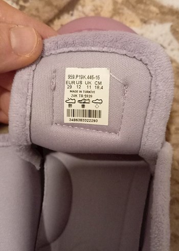 Vicco kız Çocuk lila Süet Cırtlı panduf - Görsel 6