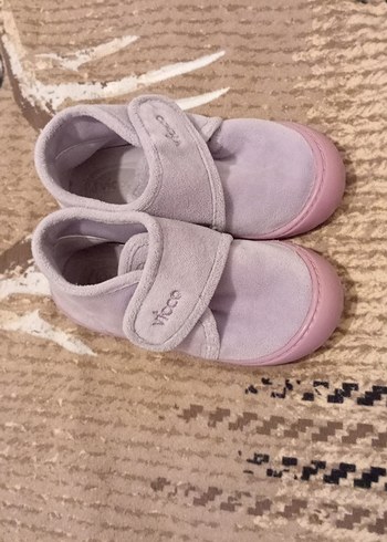 Vicco kız Çocuk lila Süet Cırtlı panduf - Görsel 4