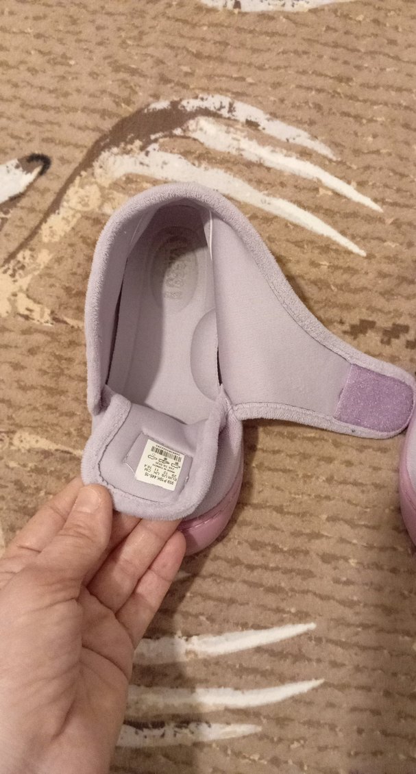 Vicco kız Çocuk lila Süet Cırtlı panduf - Görsel 5