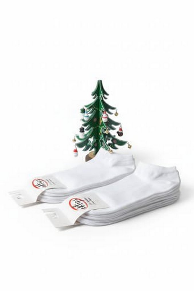 Eklips Beyaz Patik Çorap 5 li. - Görsel 2