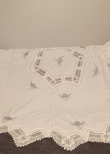 Nakışlı Beyaz Gri Detaylı mutfak takımı - Görsel 6