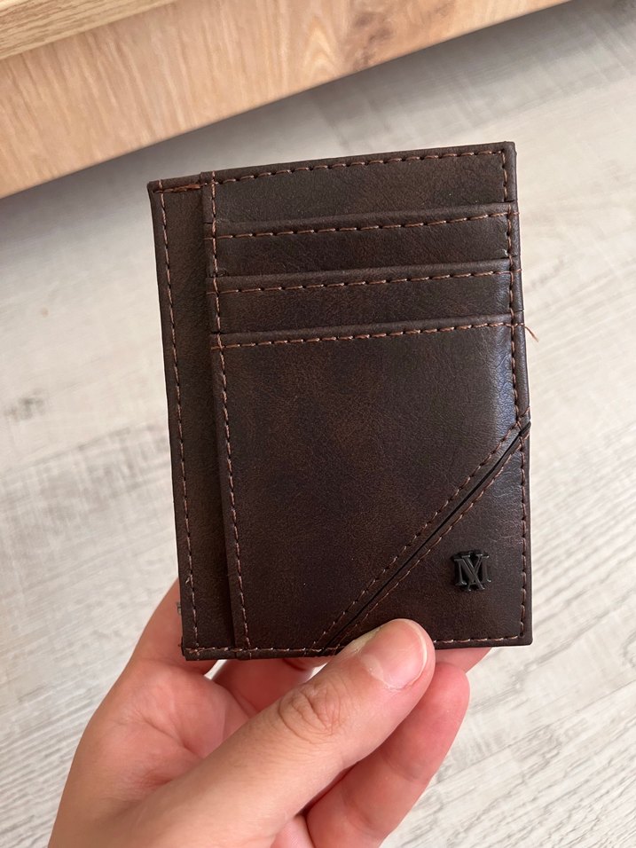 Kahverengi deri erkek kartlık - Görsel 3