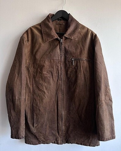 L Vintage Deri Ceket