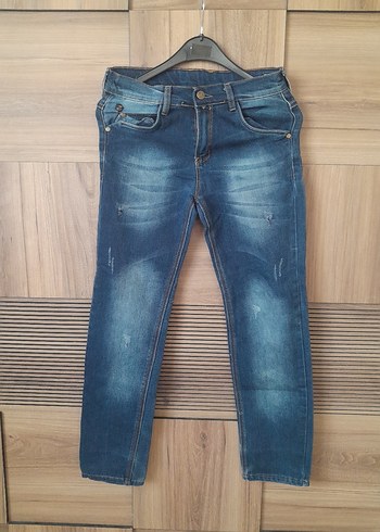 Kadın Parlak Mavi Regular Fit Denim Jean