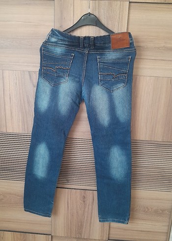 Diğer Kadın Parlak Mavi Regular Fit Denim Jean