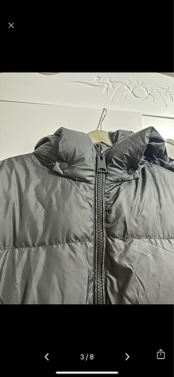 l Beden Siyah şişme mont