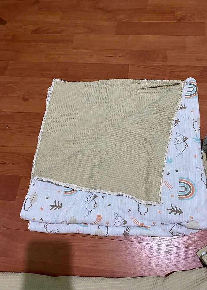 Müslin Puset örtüsü seti - Görsel 3