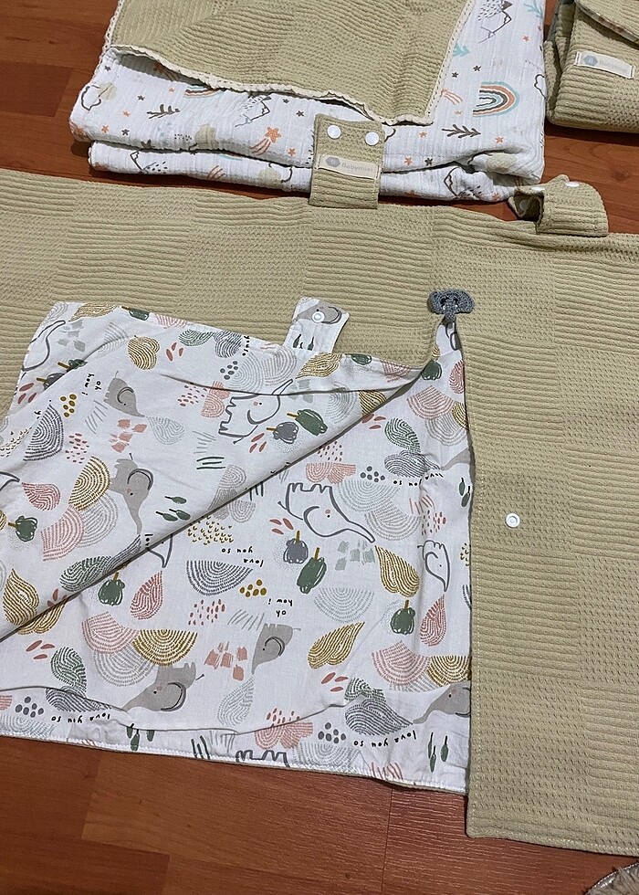 Müslin Puset örtüsü seti - Görsel 4