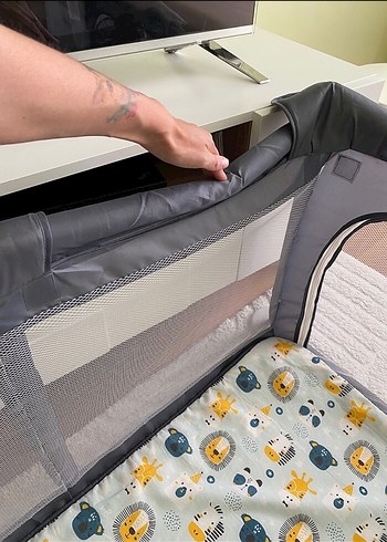 Gri Oyun Parkı Yatak - Görsel 3