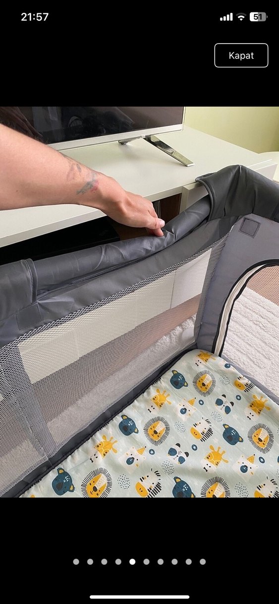 Gri Oyun Parkı Yatak - Görsel 3