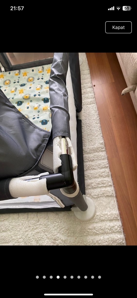 Gri Oyun Parkı Yatak - Görsel 2