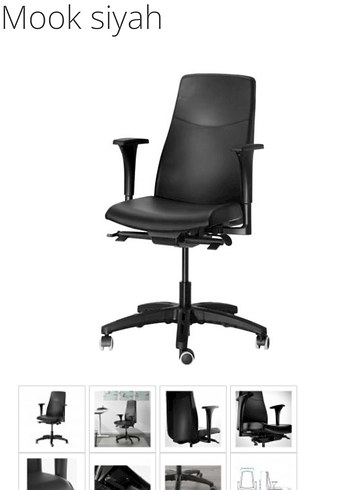 Mook Siyah Ofis Sandalyesi