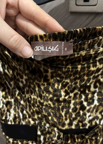 Straplez Leopar Elbise - Görsel 6