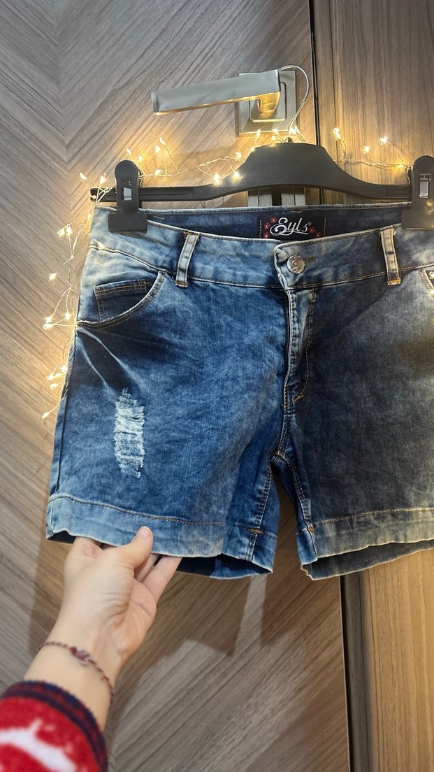 Kadın Kot Şort - Görsel 3