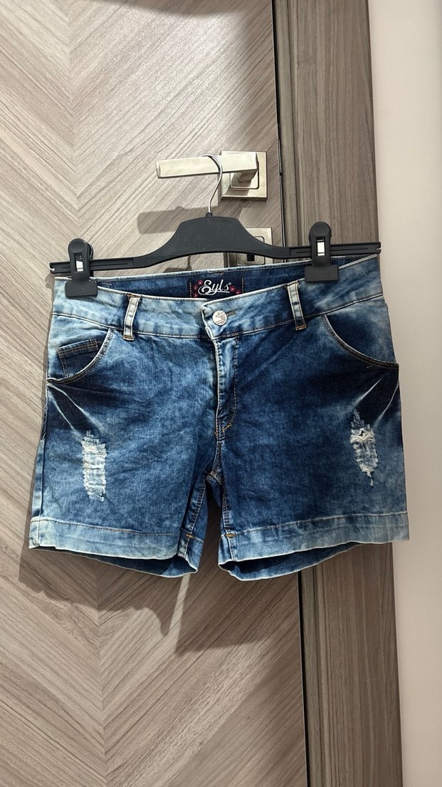 Kadın Kot Şort - Görsel 2