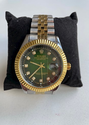 Altın Renk Rolex Klasik Erkek Kol Saati - Görsel 2