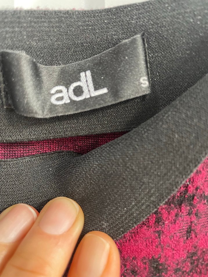 Pembe Bağlama Desenli Midi Hamile Etek - Görsel 2