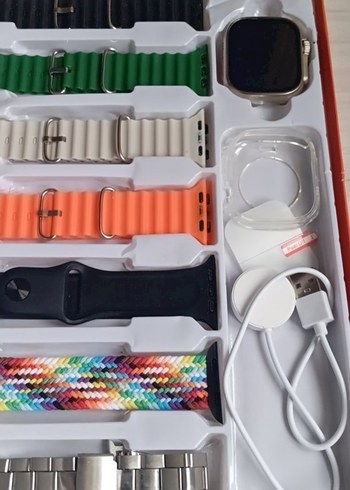 Çok Renkli Akıllı Saat ve 7 Kayış Seti - Görsel 4
